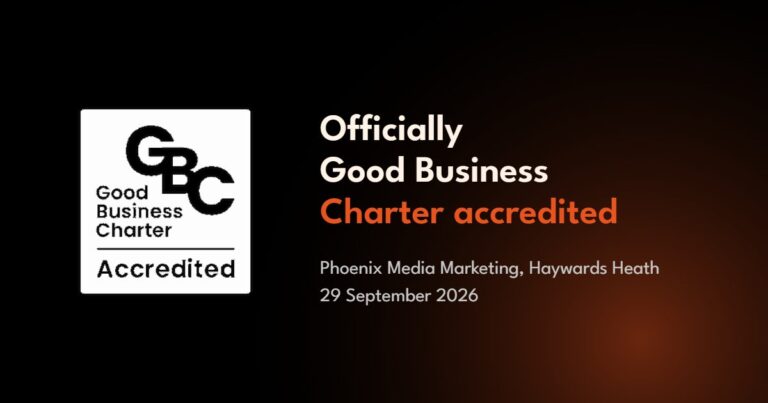Phoenix Media Marketing is Good Business Charter accredited