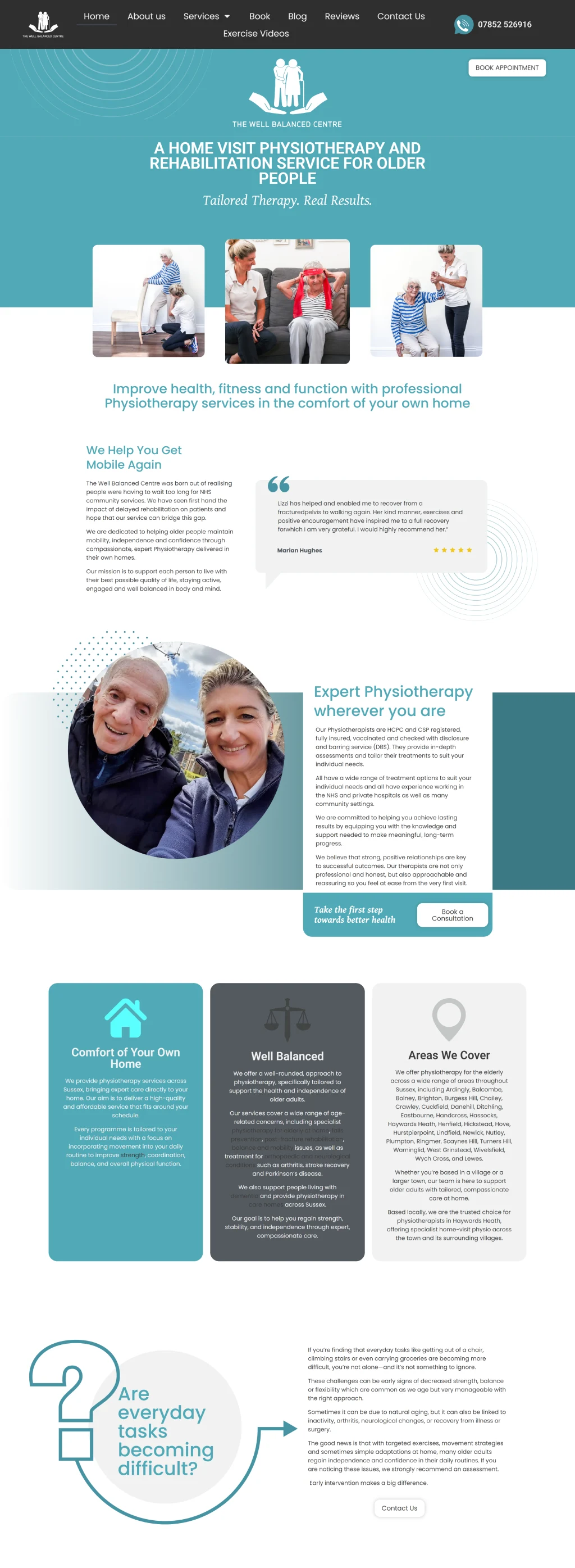 The Well Balanced Centre - Local SEO CASE STUDY